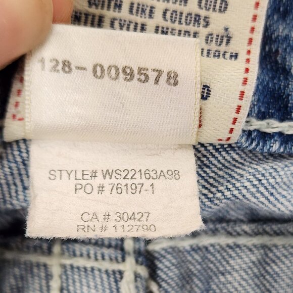 True Religion Billy Low Rise Straight Light Wash Denim Y2K 00s Made in USA Sz 32 - Picture 10 of 16